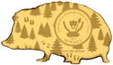 100 Francs (Wildlife in Golden Shapes - Hedgehog)