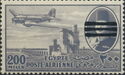 Value of 1947 ovpt with three bars to cover the portrait of