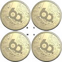 1 Dollar (60th Anniversary of the Royal Australian Mint - B,C,M,S)