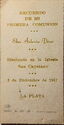 "Sacraments - First Communion", La Plata, Industria Argentina - LMP, ROMA, 567-36