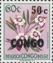 Euphorbia poggei surcharged, overprinted CONGO