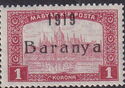 Black overprint: '1919 Baranya'