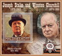 Joseph Stalin and Winston Churchill