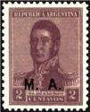 José Francisco de San Martin (1778-1850), ovpt. “M.A.”