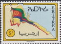 Eritrean flag and map