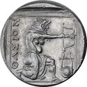 Reproduction of a tetradrachm of Thasos