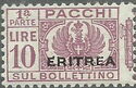 Pacchi Postali Overprint "Eritrea"