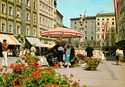 Salzburg, the pedestrian city - Old Market with Floriani fountain