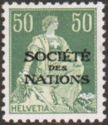 Helvetia with Sword (SDN overprint)