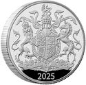 5 Pounds (The Coat of Arms of H.M. King Charles III - Silver Piedfort)