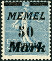 The Seederess, overprint Memel