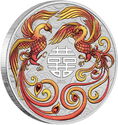 1 Dollar (Chinese Myths and Legends - Double Phoenix - Fire Color)