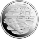 20 Cents (Platypus - 3rd Portrait Silver)