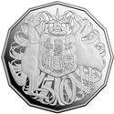 50 Cents (Coat of Arms - 4rd Portrait Silver)