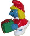 Smurfette with present