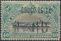 Native Canoe manual overprint "CONGO BELGE"
