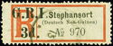 Registration Label for Stephansort - Surcharged