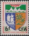 Saint-Denis de la Reunion Coat of Arms surcharged