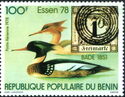 Red-breasted Merganser (Mergus serrator), Baden stamp
