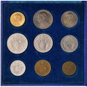 Various Lire (Mint set 1941 - Year III)
