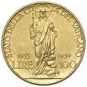 100 Lire (Jubilee 1933)
