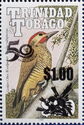 Golden Olive Woodpecker Overprinted for CARICOM, 50 Years