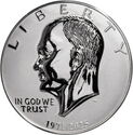 1971 Eisenhower Dollar Tribute Round