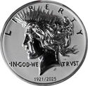 1921 Peace Dollar Tribute Round