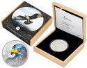 80 Dollars (Golden Eagle - Silver 1 kg. Bullion UV effect)