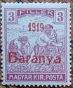 Cinnabar overprint: '1919 Baranya'