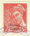 Overprint on Mercury, without POSTES