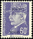 overprint on Marshal Philippe Pétain (1856-1951)