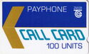 Payphone Call Card 100U