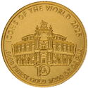 10 Francs (Icons of the World - 40th Anni. of the reopening of the Semperoper of Dresden)