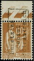 overprint on Type Paix - Paire surchargée
