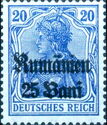 overprint on "Germania"