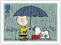 Charlie Brown with Umbrella