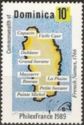 Map of Dominica