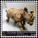 Black Rhino (Ceramic stoneware) – Erica Kermode