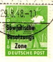 Overprint: Sowjetische Besatzungs Zone