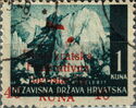 Mt. Velebit Overprinted with Star and Inscription