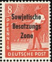 Overprint: Sowjetische Besatzungs Zone