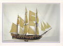 Model of the sailing ship "The Christine"