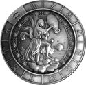 Fine Silver Zodiac Round - Aquarius the Water Bearer