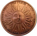 Copper Zodiac Round - Libra the Scales