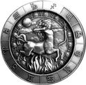 Fine Silver Zodiac Round - Sagittarius the Archer