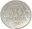 No negociable. 50 Tachos