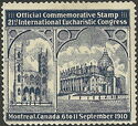 21st International Eucharistic Congress, Montreal 1910