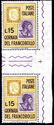 4th Stamp day with 10 c of Sardinia and 30 L. Italy