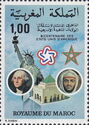 Statue of Liberty, Portraits of G.Washington and King Hassan